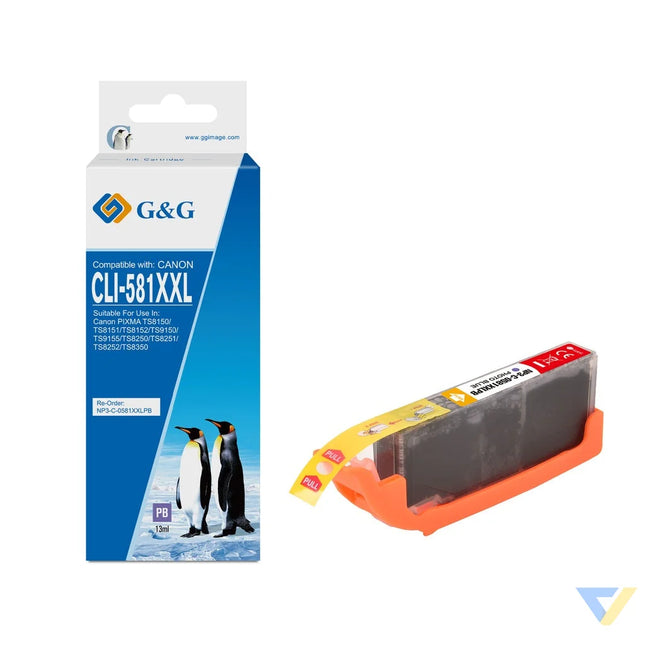 G&G Compatible Canon CLI-581XXLPB Ink Blue-0