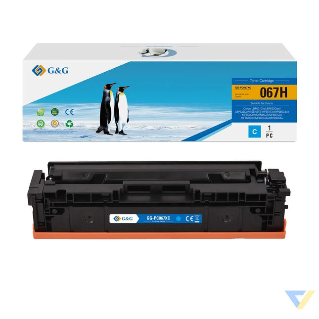 G&G Compatible Canon CRG067HCYN Toner Cyan-0