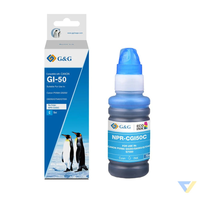 G&G Compatible Canon GI-50C Ecotank Ink C-0
