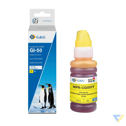 G&G Compatible Canon GI-50Y Ecotank Ink Y-0