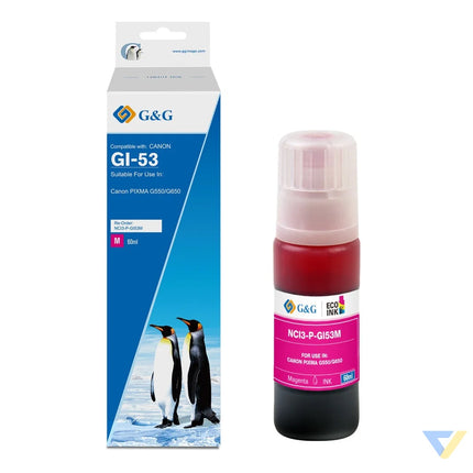 G&G Compatible Canon GI-53M Ecotank Ink Magenta-0