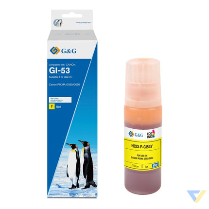 G&G Compatible Canon GI-53Y Ecotank Ink Y-0