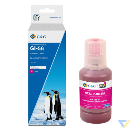 G&G Compatible Canon GI-56M Ecotank Ink Magenta-0