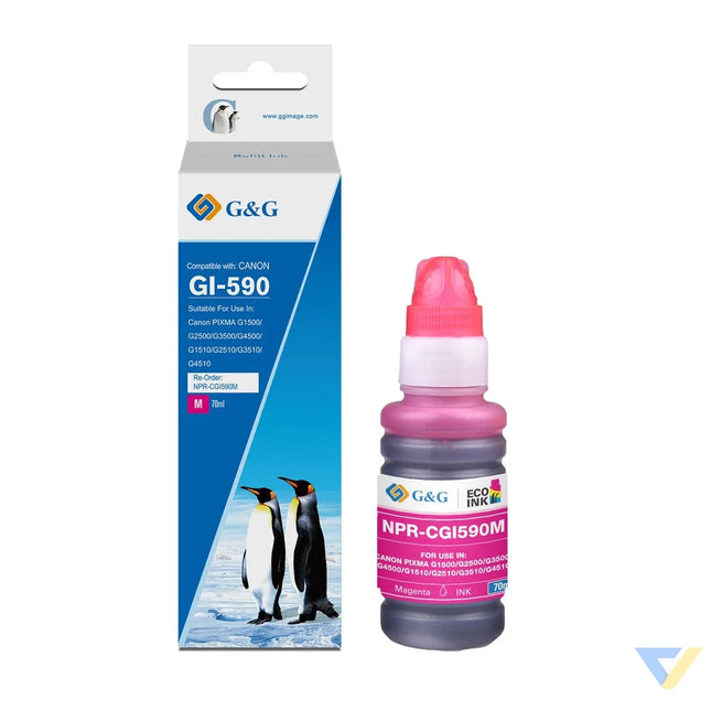 G&G Compatible Canon GI-590M Ecotank Ink Magenta-0