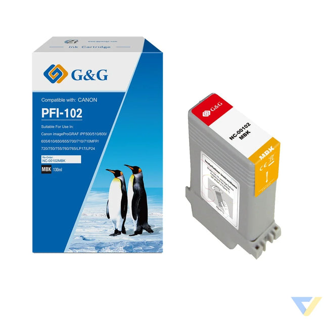 G&G Compatible Canon PFI-102 Inkjet Cartridge Matte Black-0