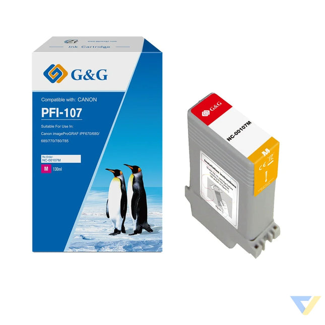 G&G Compatible Canon PFI-107M Ink Magenta-0