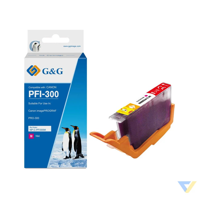 G&G Compatible Canon PFI-300 Inkjet Cartridge Magenta-0