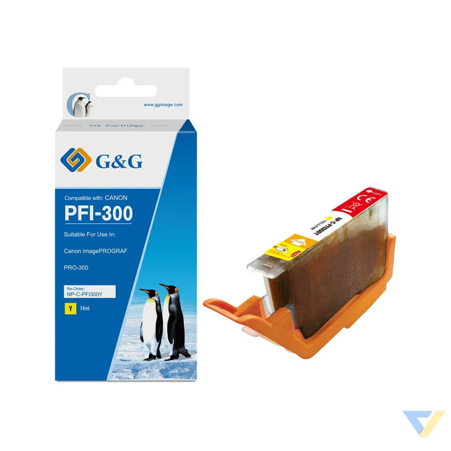 G&G Compatible Canon PFI-300 Inkjet Cartridge Yellow-0