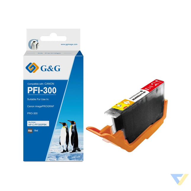 G&G Compatible Canon PFI-300P Inkjet Cartridge Black-0