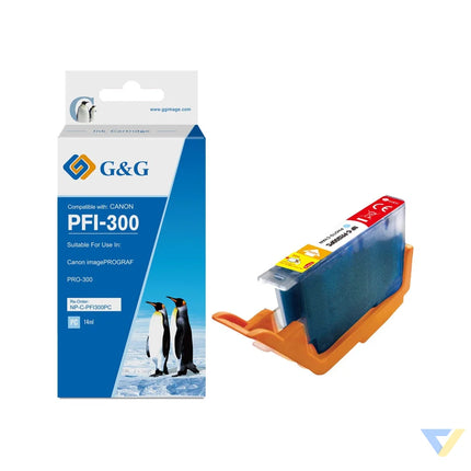 G&G Compatible Canon PFI-300P Inkjet Cartridge Cyan-0