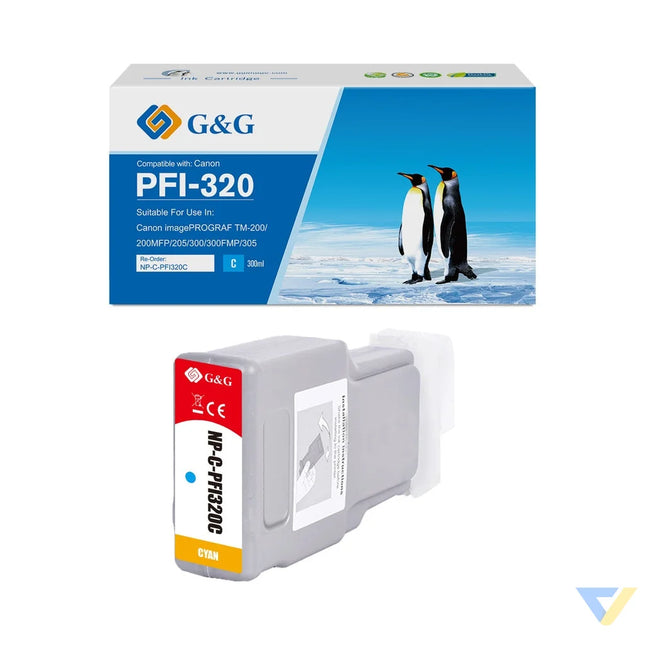 G&G Compatible Canon PFI-320 Inkjet Cartridge Cyan-0