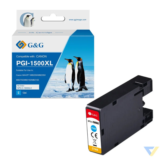 G&G Compatible Canon PGI-1500XLC Ink C-0