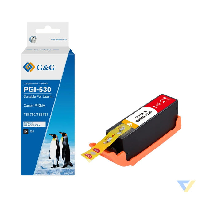 G&G Compatible Canon PGI-530 Inkjet Cartridge BK(PG)-0