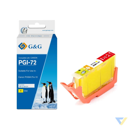 G&G Compatible Canon PGI-72 Inkjet Cartridge Y(PG)-0