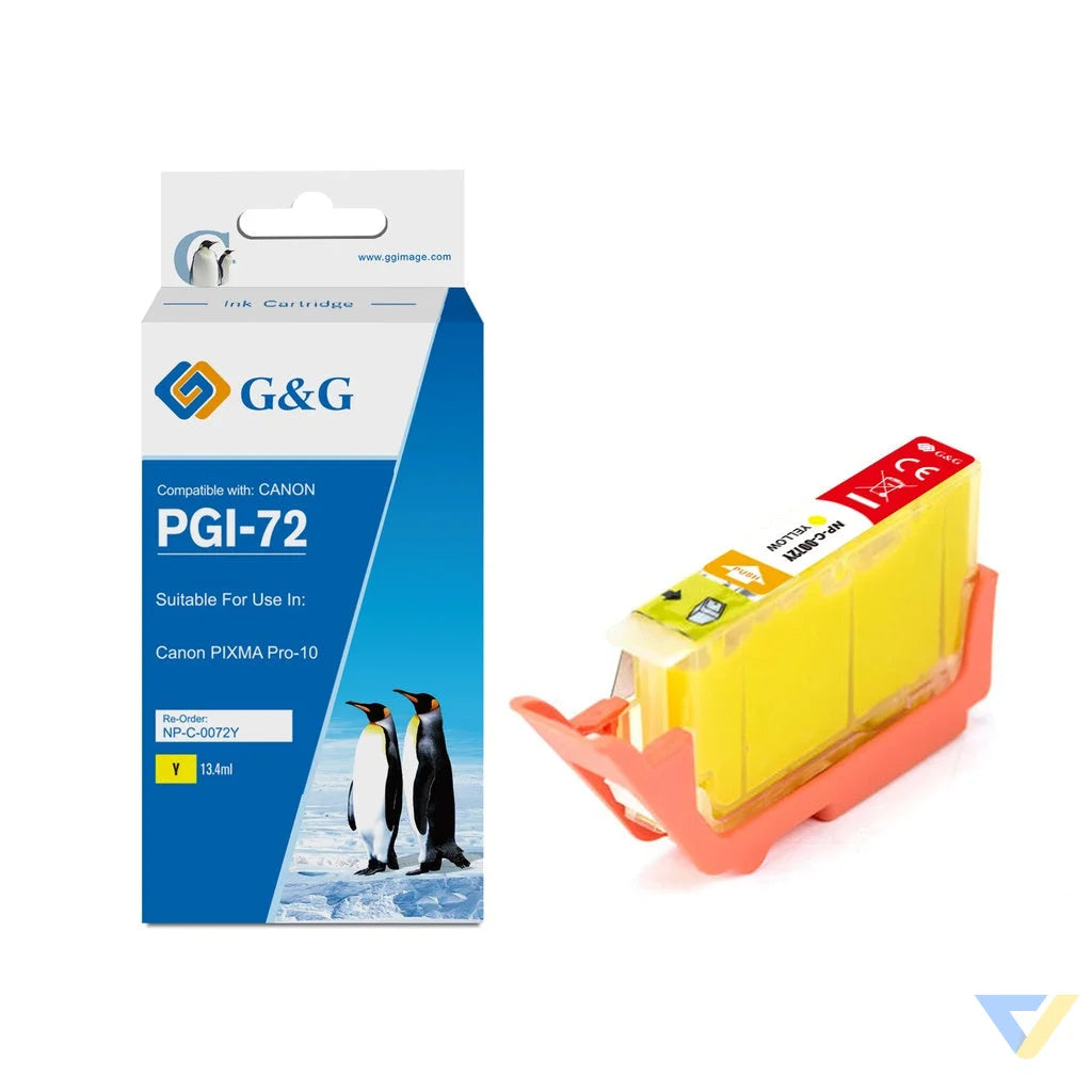 G&G Compatible Canon PGI-72 Inkjet Cartridge Y(PG)-0