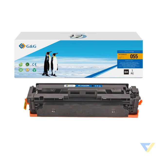 G&G Compatible Canon Toner 055 Black/Cartridge 055 Black Toner Black-0