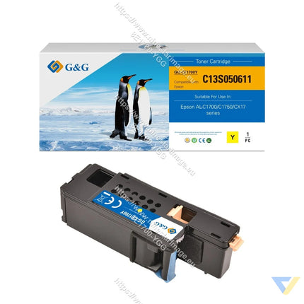 G&G Compatible Epson C13S050611 Toner Yellow-0