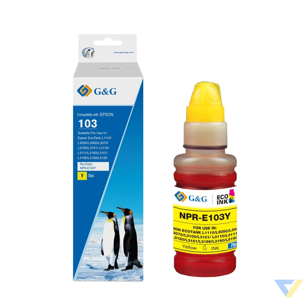G&G Compatible Epson C13T00S44A Ecotank Ink Yellow-0