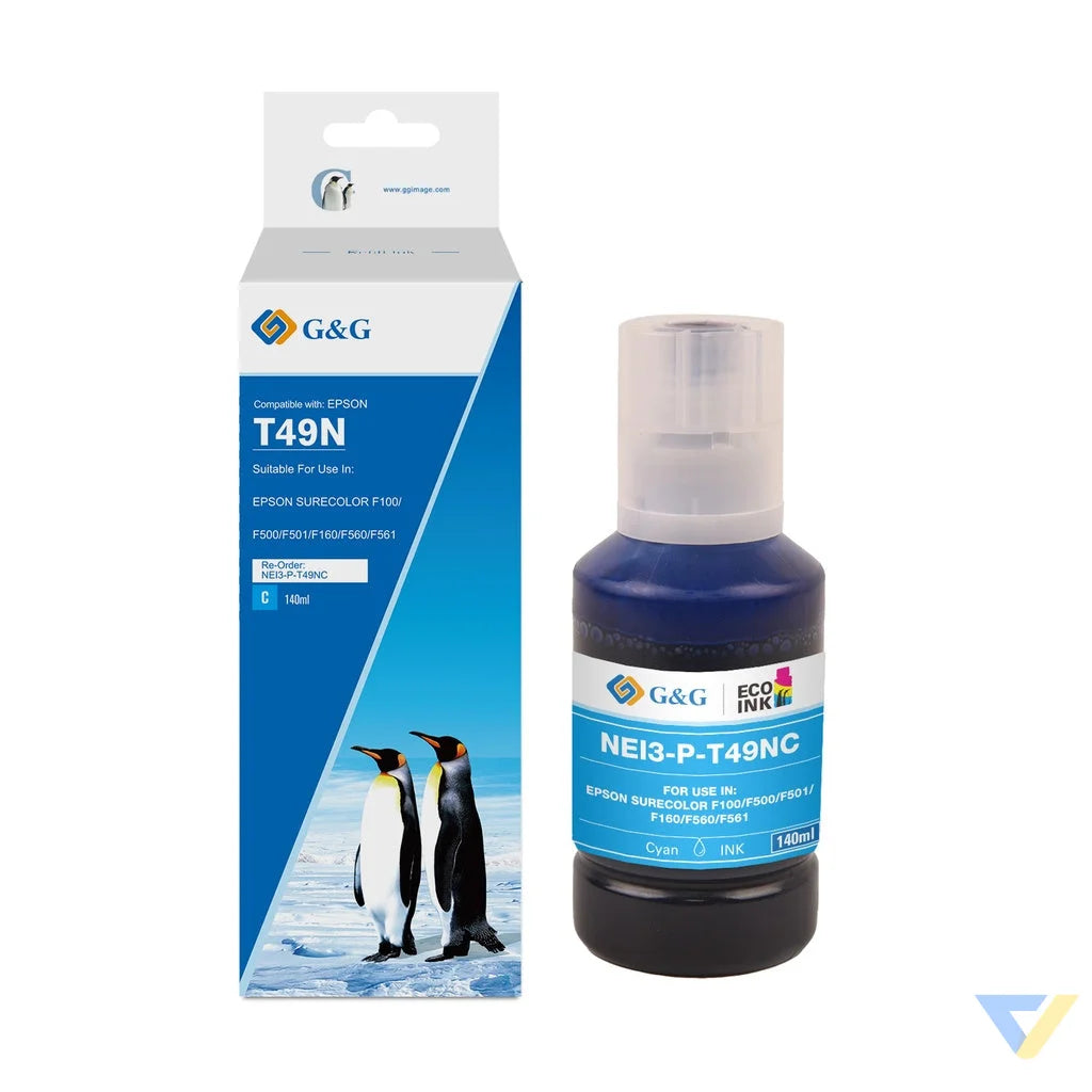 G&G Compatible Epson C13T49N200 (T49) Ecotank Ink Cyan-0