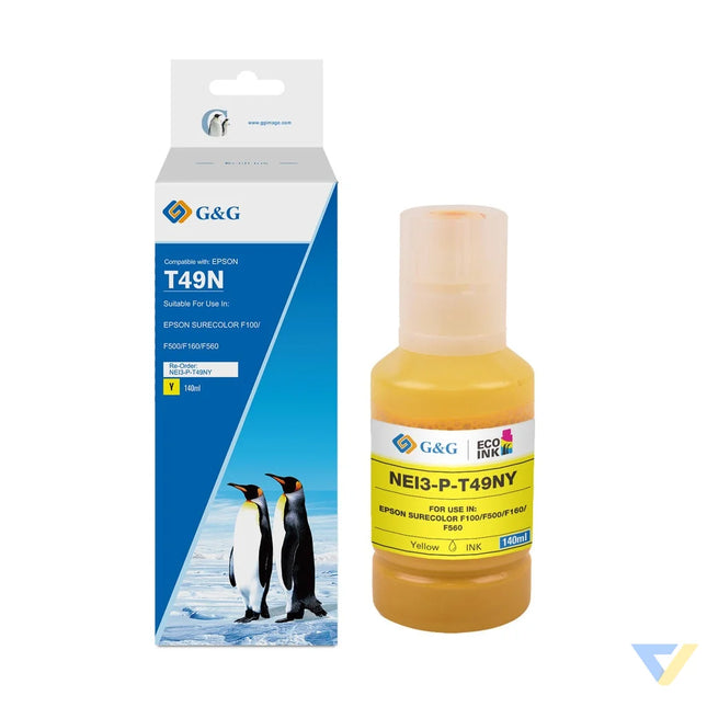 G&G Compatible Epson C13T49N400 (T49) Ecotank Ink Yellow-0