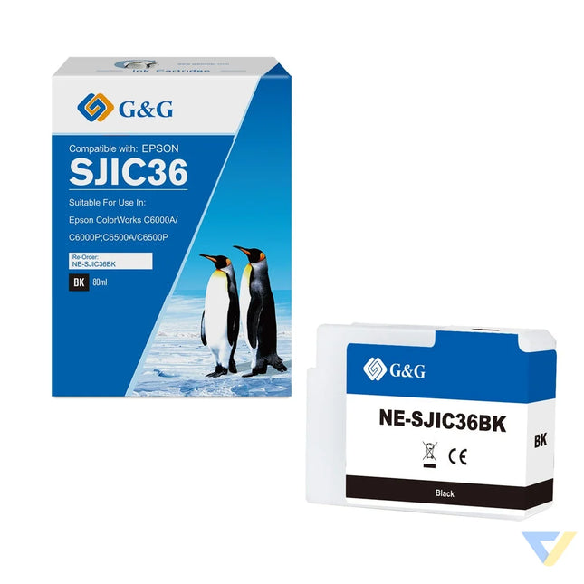 G&G Compatible Epson SJIC36P Inkjet Cartridge Black-0