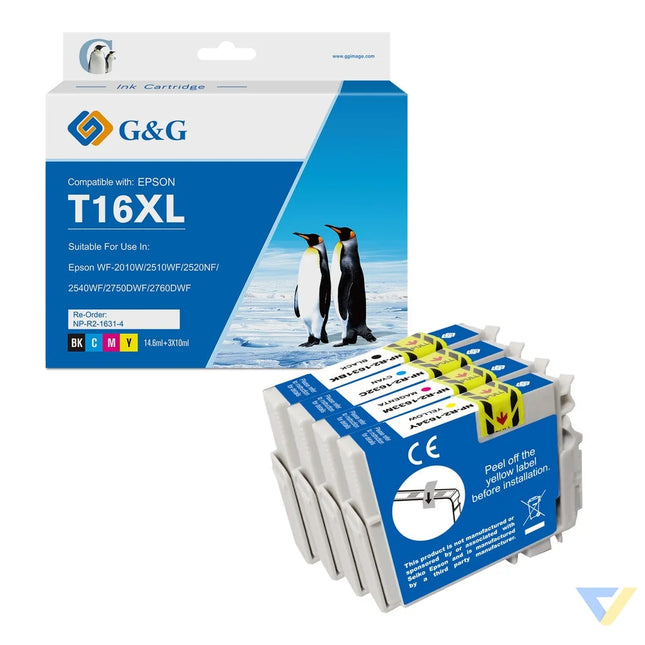G&G Compatible Epson T1631/1632/1633/1634 Ink BK/C/M/Y-0