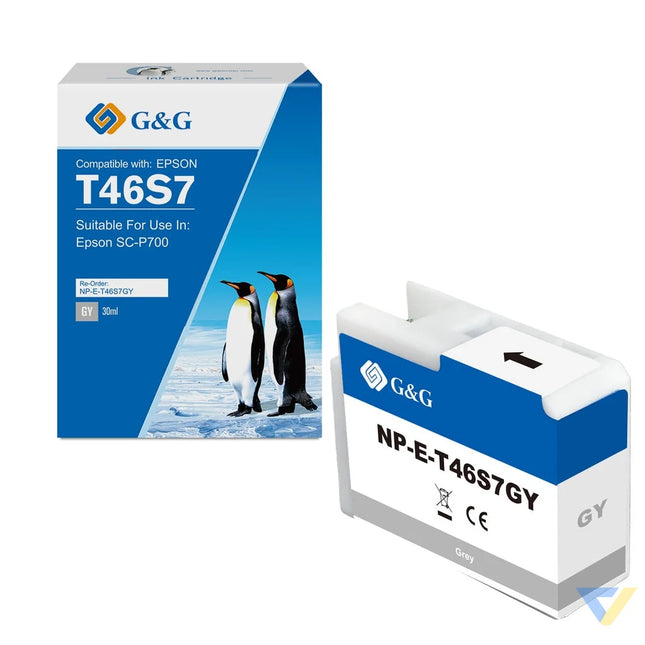 G&G Compatible Epson T46S7GY(PG) Inkjet Cartridge Gray-0