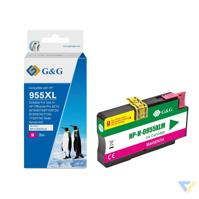 G&G Compatible HP 955XL Inkjet Cartridge Magenta-0