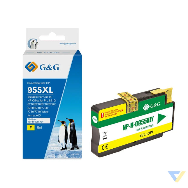 G&G Compatible HP 955XL Inkjet Cartridge Yellow-0
