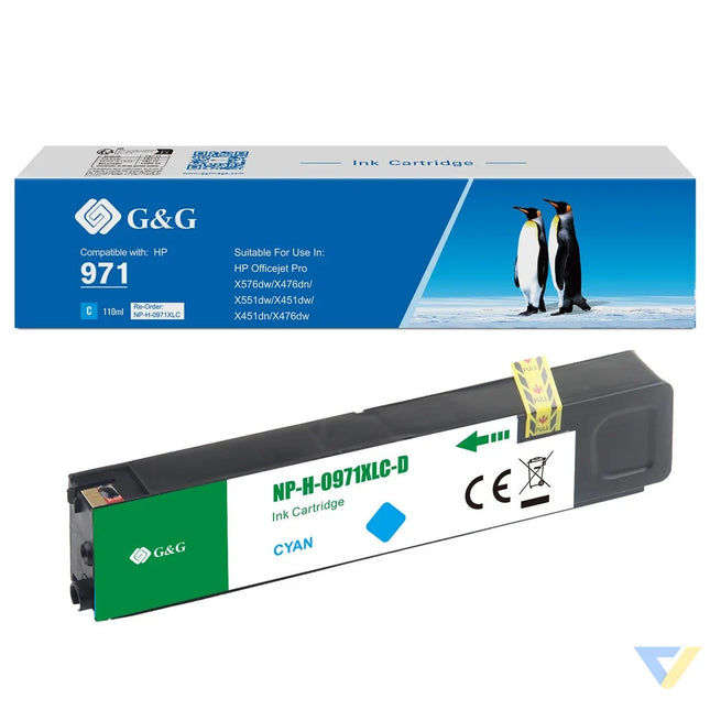 G&G Compatible HP 971XLC Ink C-0