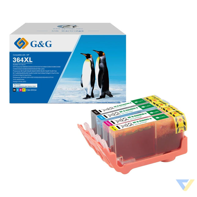 G&G Compatible HP CB322EE (HP364XL) Ink BK/C/M/Y-0
