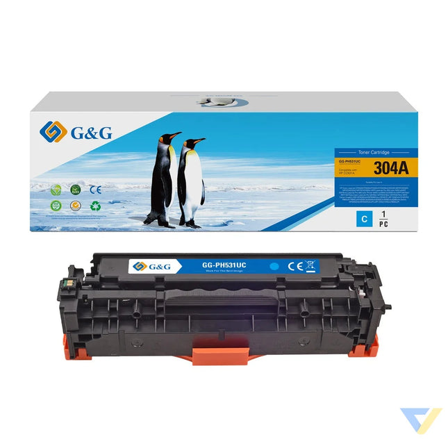 G&G Compatible HP CC531A/CE411A/CF381A/CRG118C/CRG718C/CRG318C Toner Cyan-0
