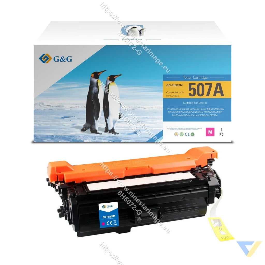 G&G Compatible HP CE403A/CRG732M/CRG332M Toner Magenta-0