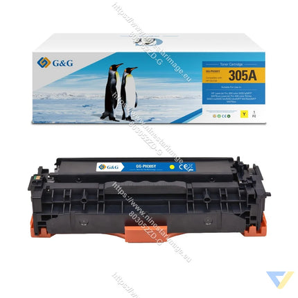 G&G Compatible HP CE412A Toner Yellow-0