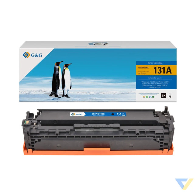 G&G Compatible HP CF210A/CRG131BK/CRG731BK/CRG331BK Toner Black-0