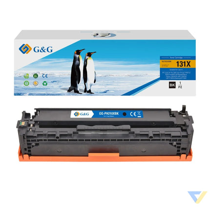 G&G Compatible HP CF210X/CRG131IIBK/CRG731HBK/CRG331IIBK Toner Black-0