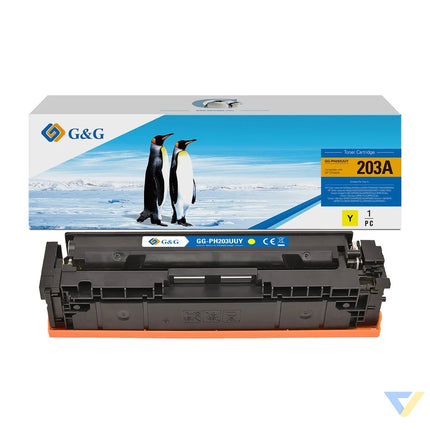 G&G Compatible HP CF542A/Toner 054 Yellow/CF402A/Cartridge 045 Yellow Toner Yellow-0