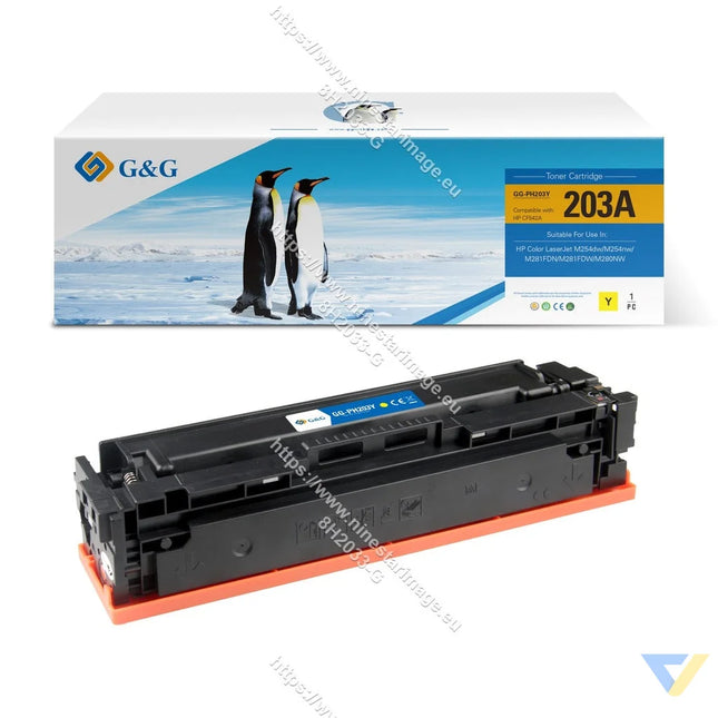 G&G Compatible HP CF542A Toner Yellow-0