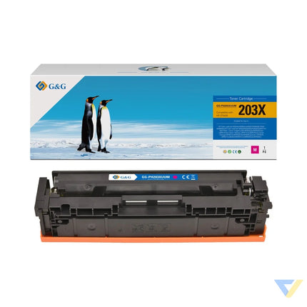G&G Compatible HP CF543X/CF403X, Canon 045H/054H Toner Magenta-0