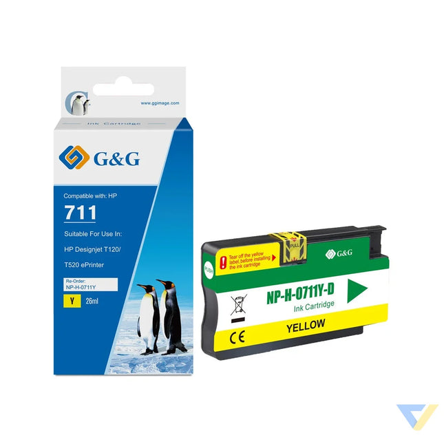 G&G Compatible HP CZ132A(HP711) Ink Y-0