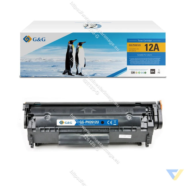 G&G Compatible HP Q2612A/FX9/FX10/CRG303/CRG104/CRG703/CRG304 Toner Mono-0