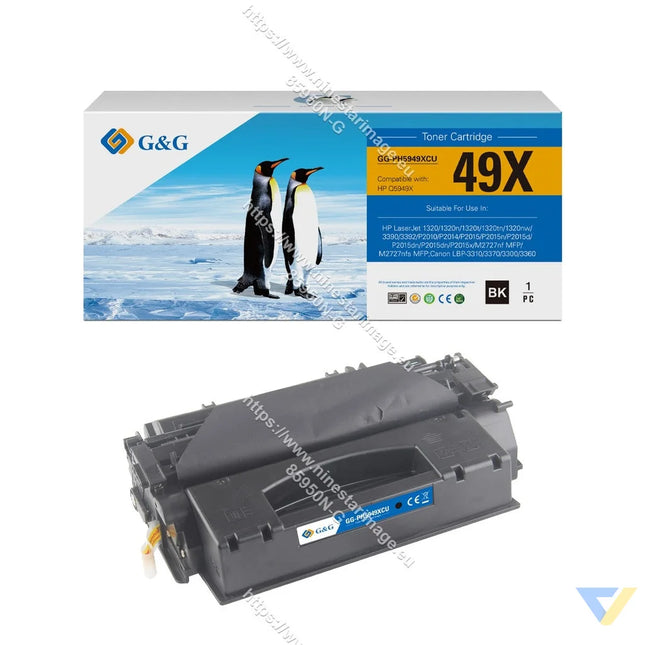 G&G Compatible HP Q5949X/Q7553X/CRG108H/CRG708H/CRG715H/CRG508II/CRG515II/CRG308H/CRG315H Toner Mono-0