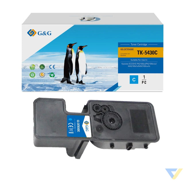 G&G Compatible Kyocera TK-5430C Toner Cyan-0