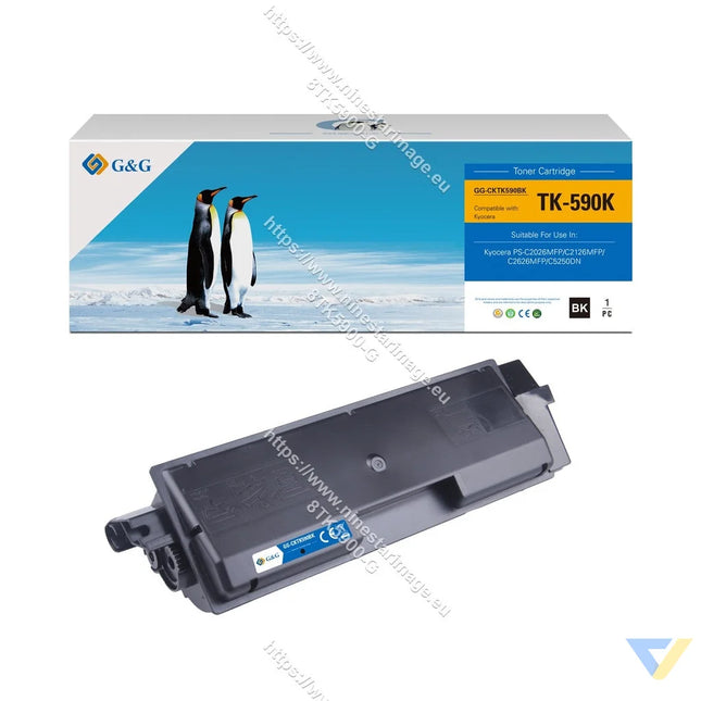 G&G Compatible Kyocera TK-590K Toner Black-0