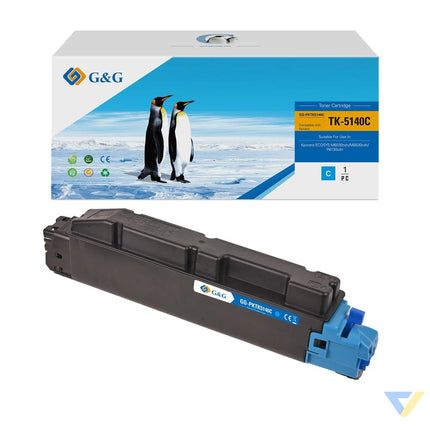 G&G Compatible Kyocera TK5140C Toner Cyan-0