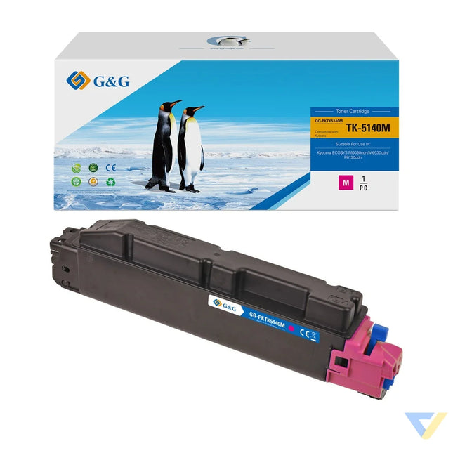 G&G Compatible Kyocera TK5140M Toner Magenta-0