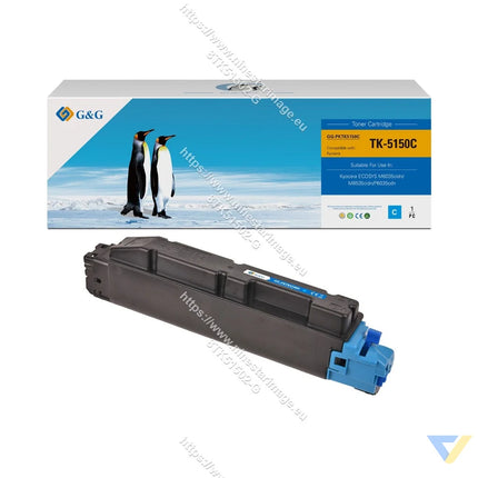 G&G Compatible Kyocera TK5150C Toner Cyan-0