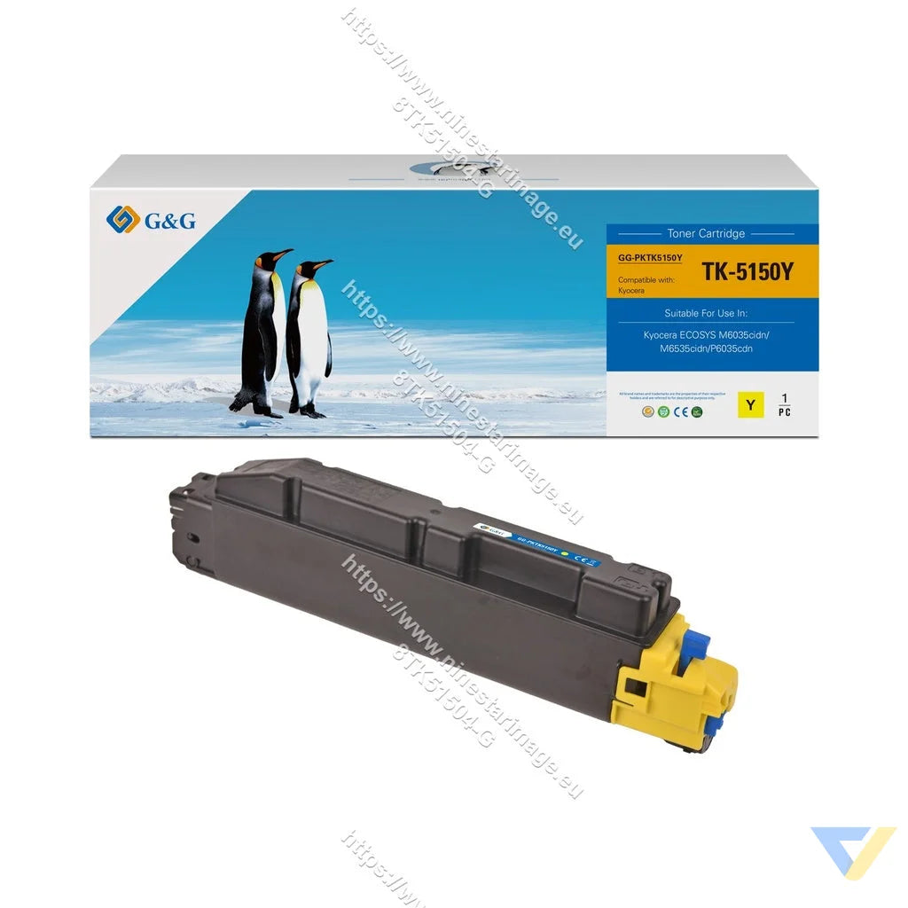 G&G Compatible Kyocera TK5150Y Toner Yellow-0