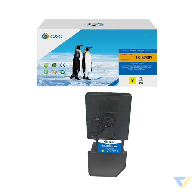 G&G Compatible Kyocera TK5230Y Toner Yellow-0