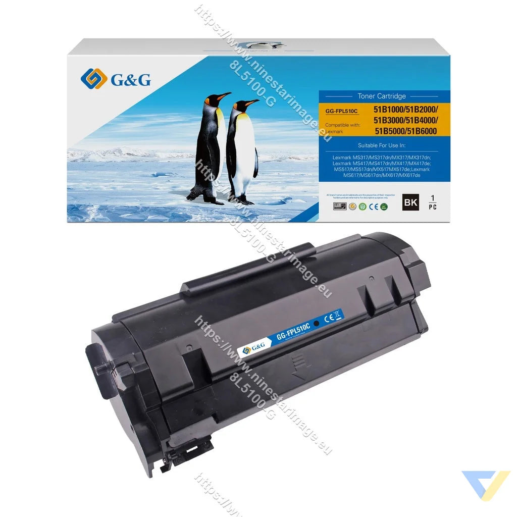 G&G Compatible Lexmark 51B1000/51B2000/51B3000/51B4000/51B5000/51B6000 Toner Mono-0